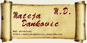 Mateja Danković vizit kartica
